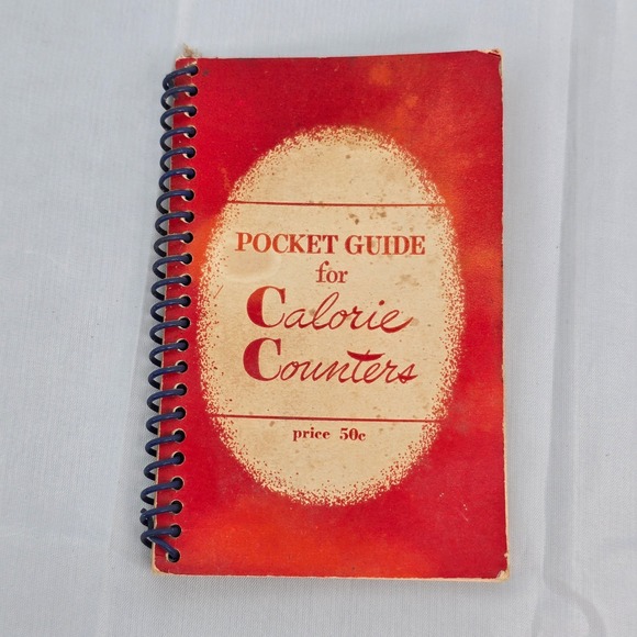 Kitchen | Vintage Pocket Guide For Calorie Counters Spiral Bound Red ...